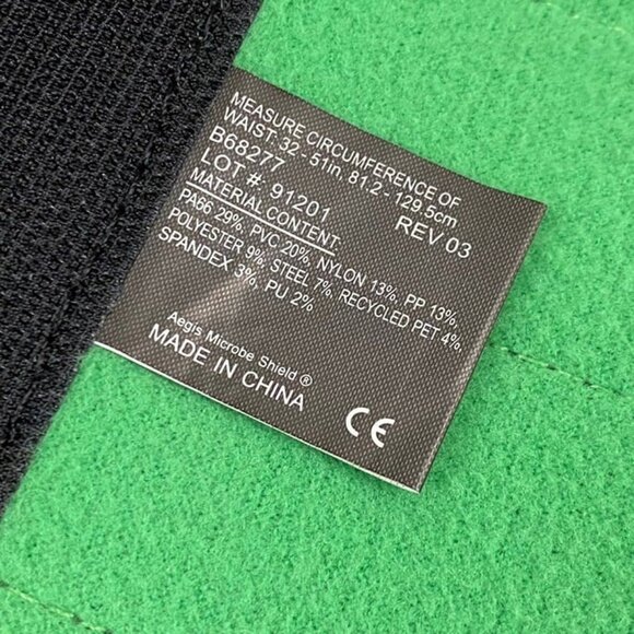 Mueller Green Back and Abdominal Support Brace For Adults Waists Between 32"-51" - Picture 5 of 7